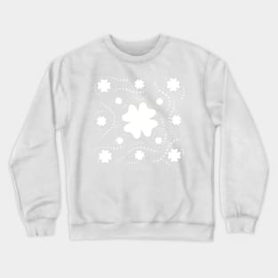 White Clover Pattern Crewneck Sweatshirt